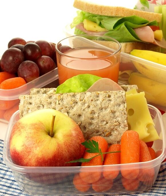 Суровите зеленчуци и плодове могат да се използват като лека закуска при спазване на диетата Таблица 3. 